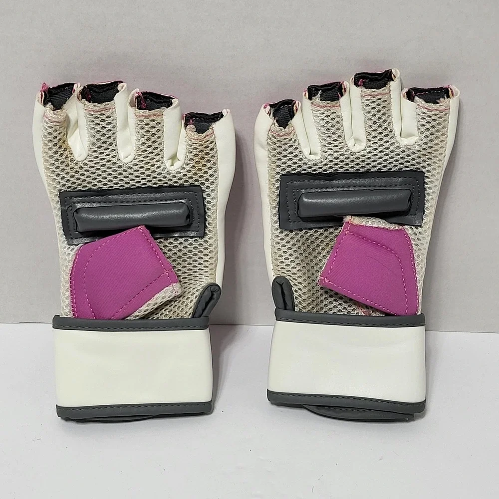 Everlast EverCool‎ Pink Grappling MMA Gloves Fingerless Training Kickboxing M/L